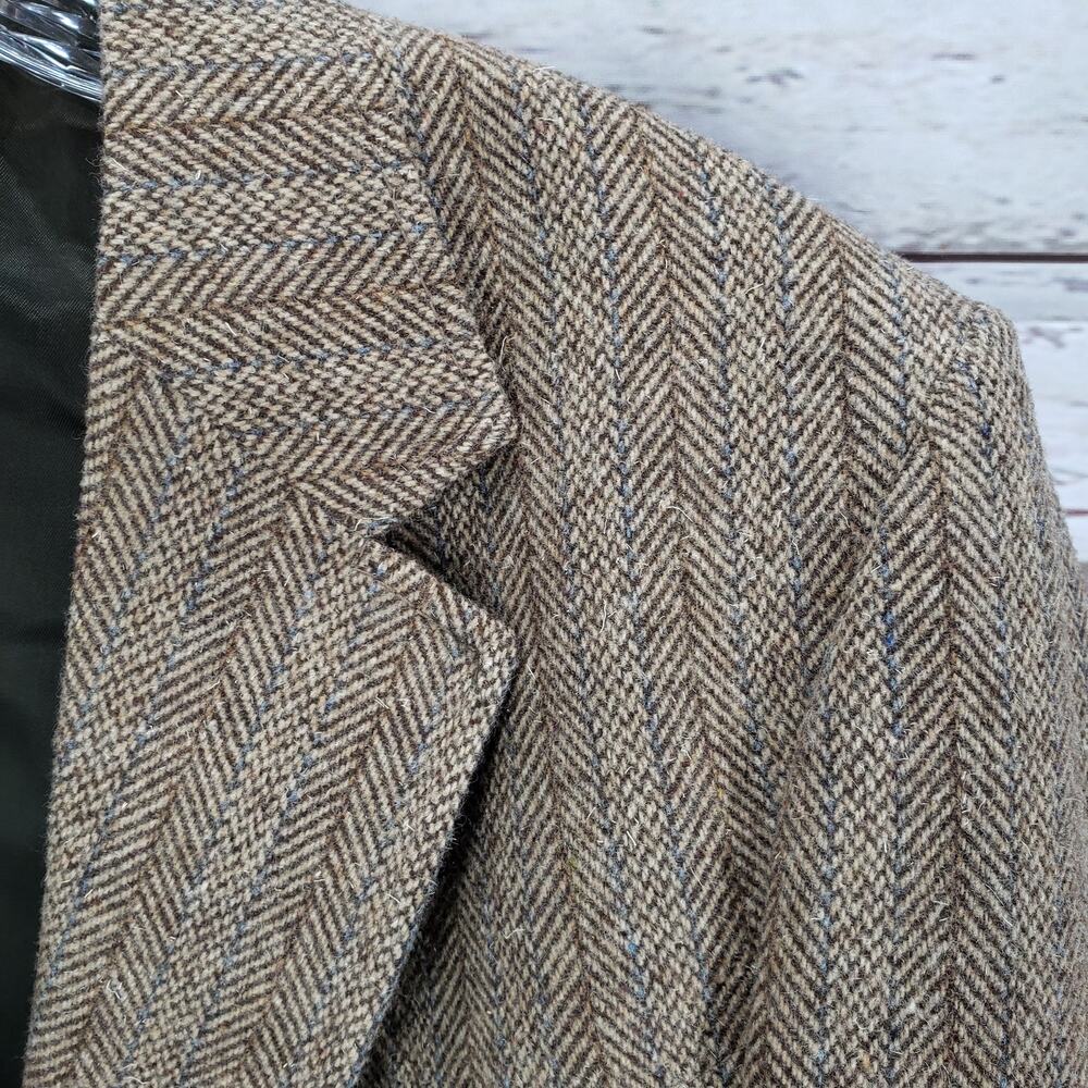 Vintage Panhandle Slim Herringbone Western Elbow Patch Sports Jacket Size 40 - Picture 9 of 14